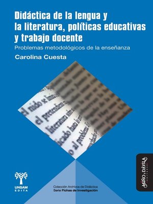 cover image of Didáctica de la lengua y la literatura, políticas educativas y trabajo docente